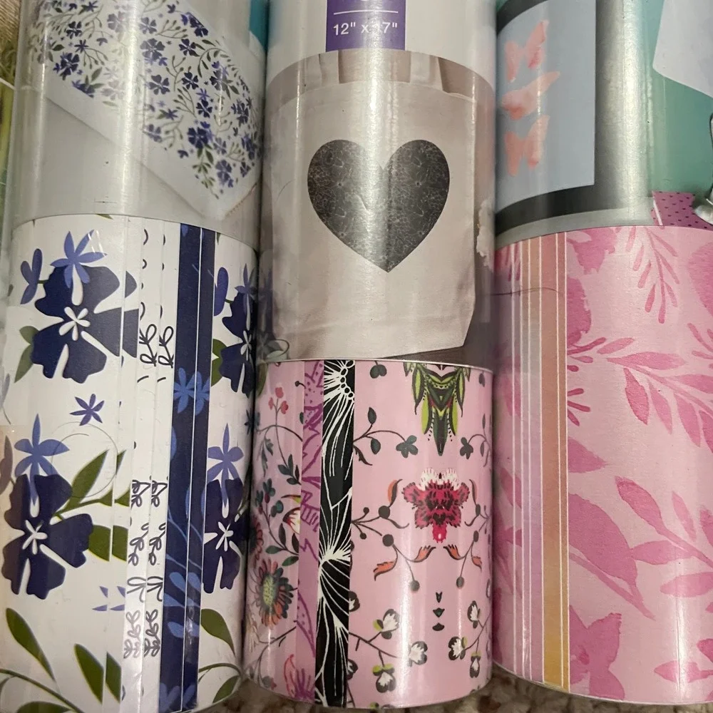 Cricut Siser HTV Vinyl Bundle Lot 9 Permanent Removable Floral Metallic‎ Craft